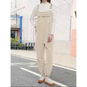 NWT Hip Ladies Fuzzy Jogger Overalls  Multiple Pockets & Adjustable Straps Mediu